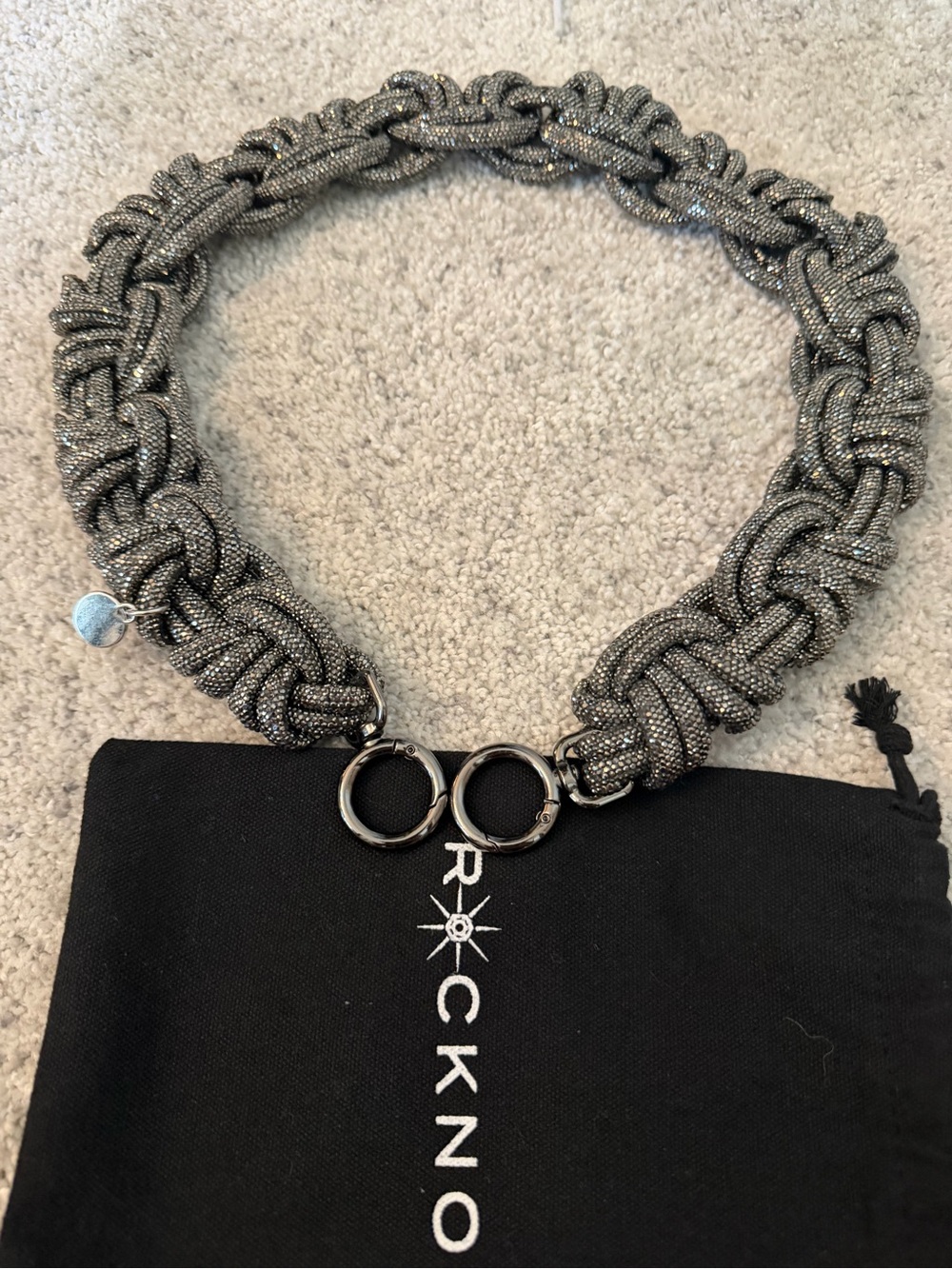 Rockknot braided purse strap short